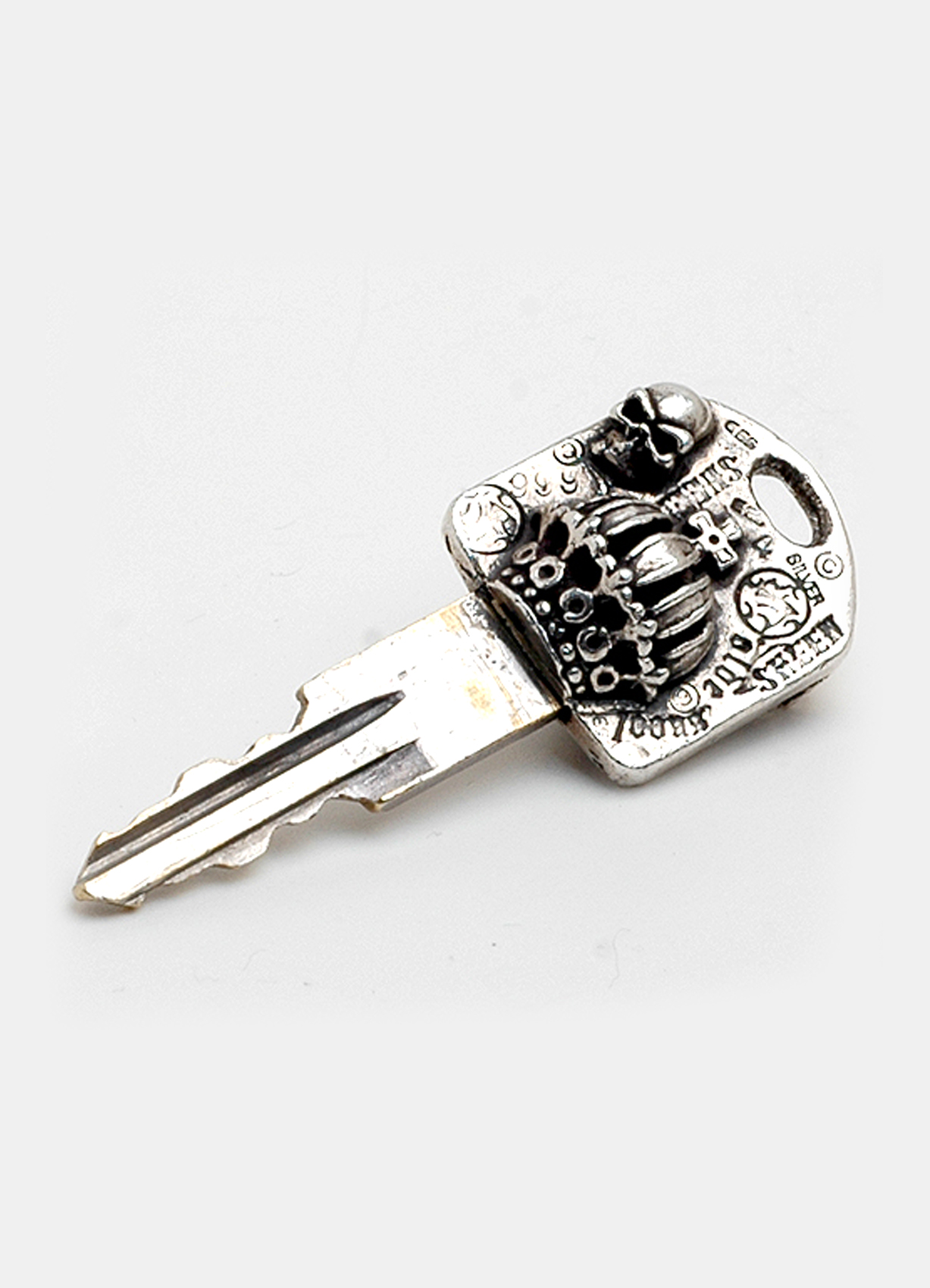 Crown Skull Silver Key