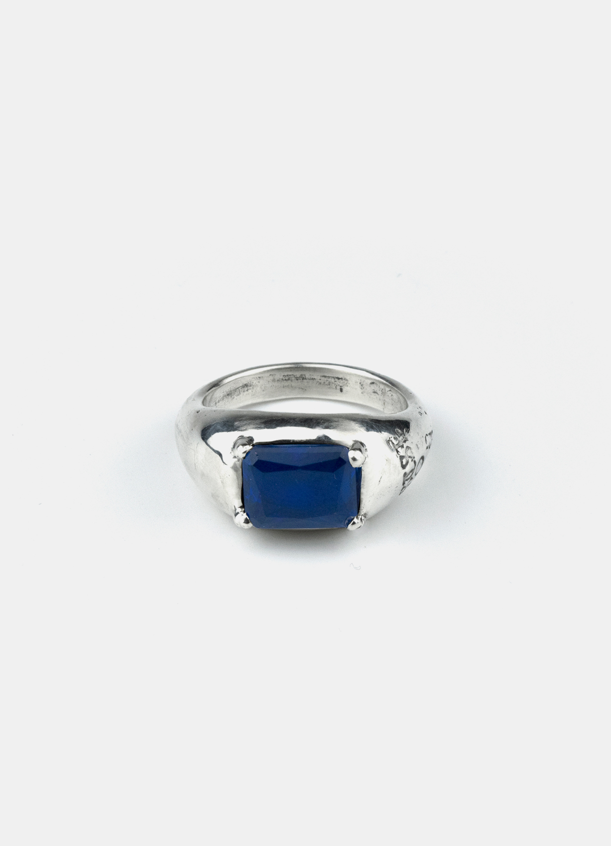 Soft Block Ring Blue
