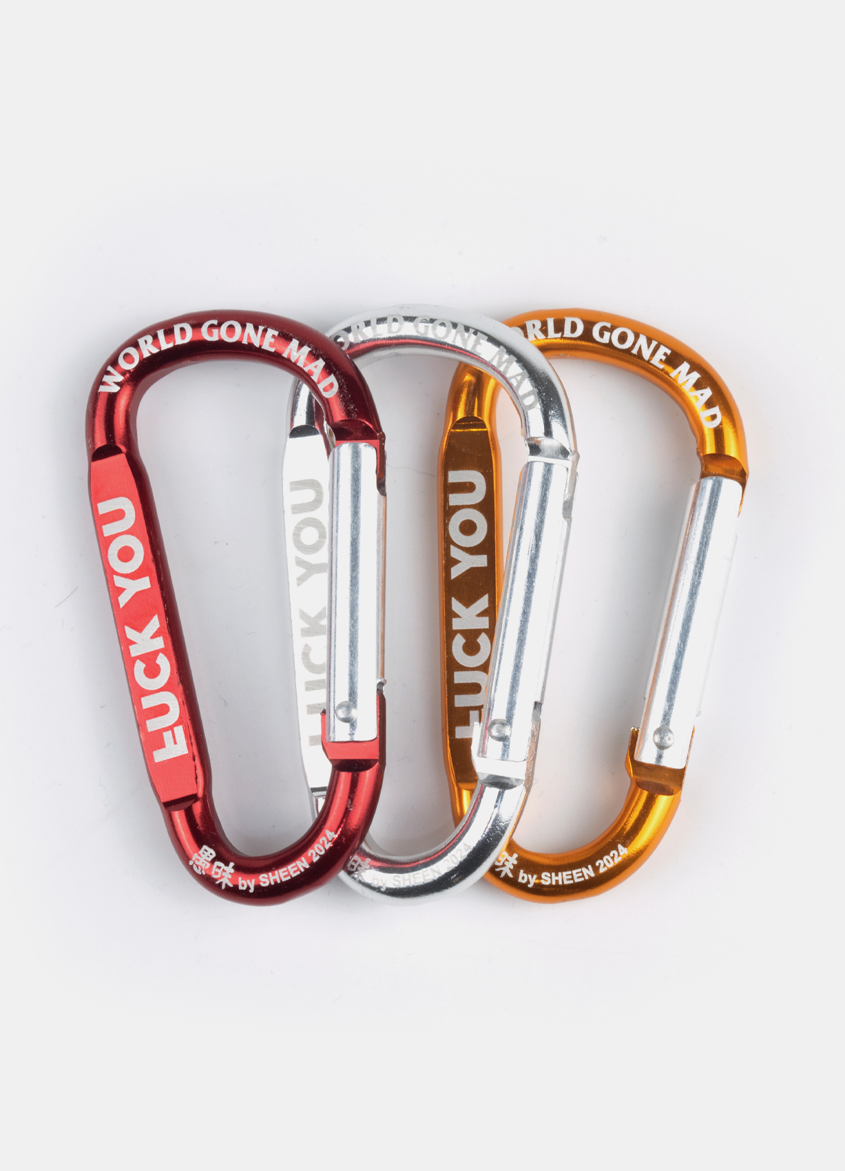 Luck You Carabiner Red Set